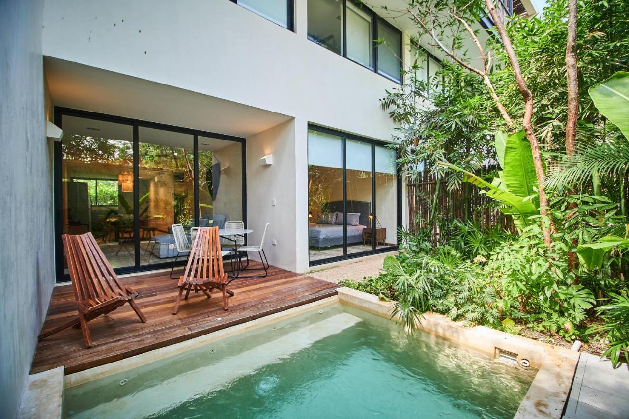 Odyssey - Private Plunge Pool & Beach Club Access Tulum Esterno foto
